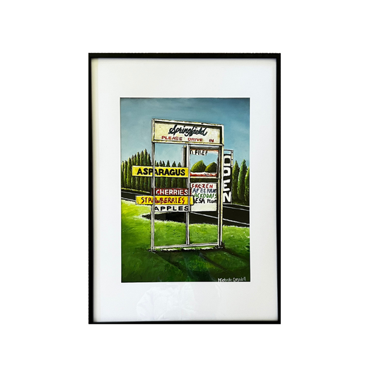 #2 Springfield Rd Original - Framed